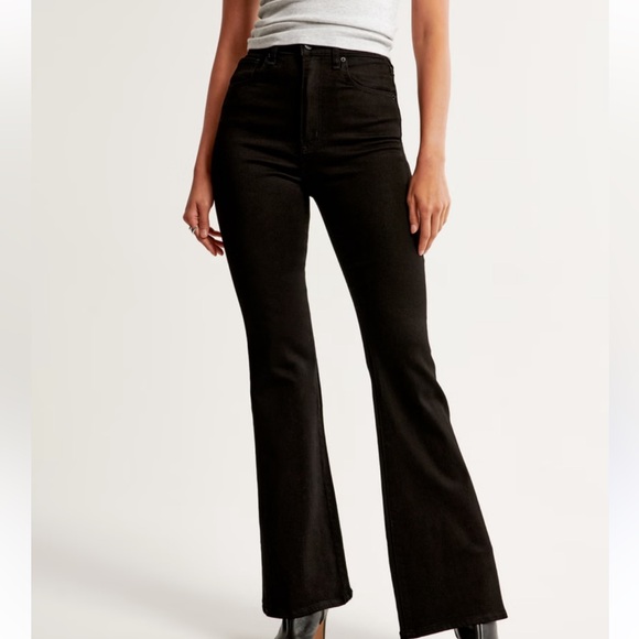 Abercrombie & Fitch Denim - Abercrombie & Fitch The Flare Ultra High Rise Size 0 Long Black
